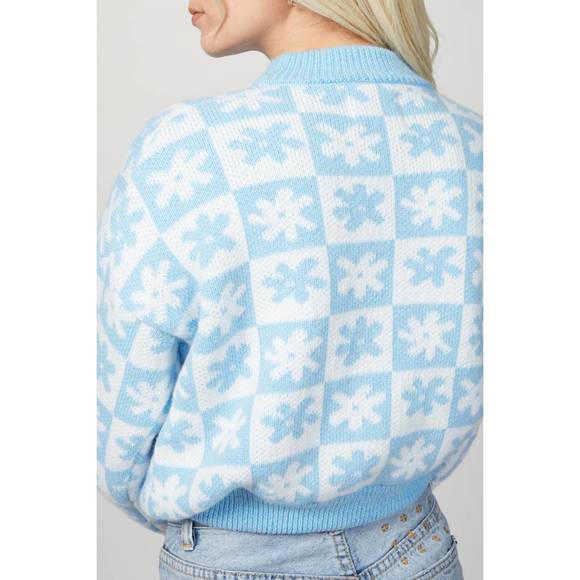 NEW LISA SAYS GAH emma sweater in blue/white - Picture 5 of 5